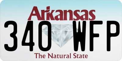 AR license plate 340WFP