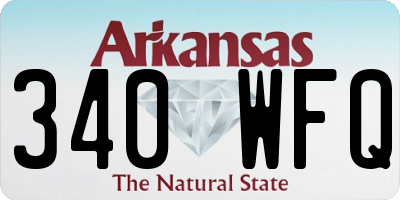 AR license plate 340WFQ