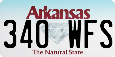 AR license plate 340WFS