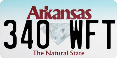 AR license plate 340WFT