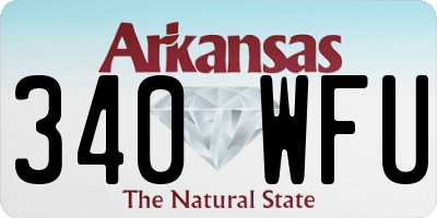 AR license plate 340WFU