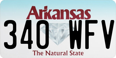 AR license plate 340WFV