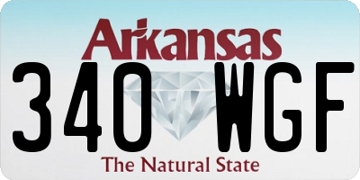 AR license plate 340WGF