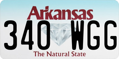 AR license plate 340WGG