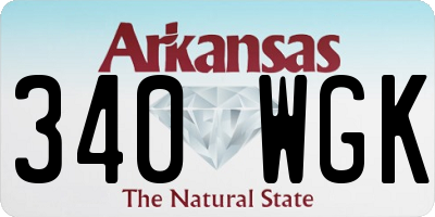 AR license plate 340WGK