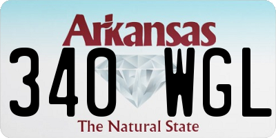 AR license plate 340WGL