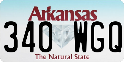 AR license plate 340WGQ