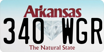 AR license plate 340WGR