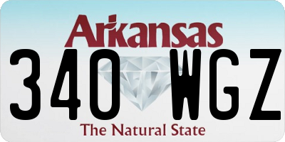 AR license plate 340WGZ