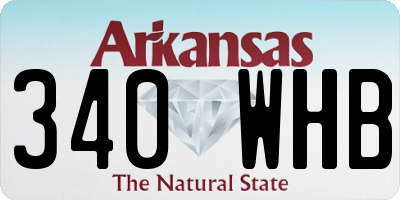 AR license plate 340WHB