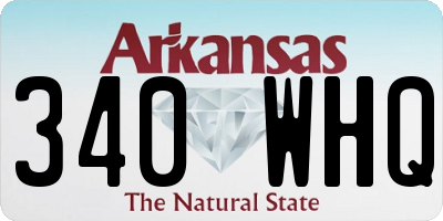 AR license plate 340WHQ