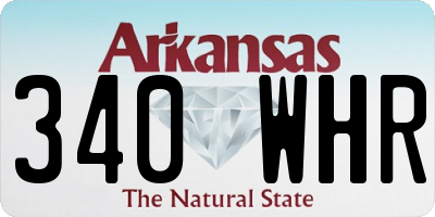 AR license plate 340WHR