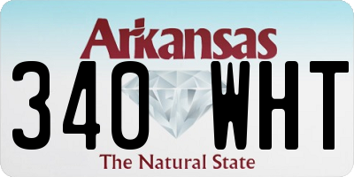 AR license plate 340WHT