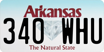 AR license plate 340WHU