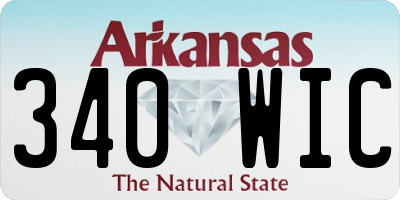 AR license plate 340WIC