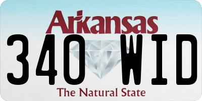 AR license plate 340WID