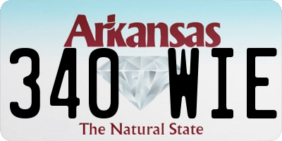 AR license plate 340WIE
