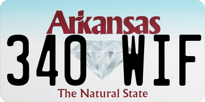 AR license plate 340WIF