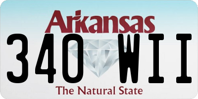 AR license plate 340WII