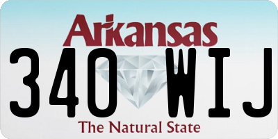 AR license plate 340WIJ