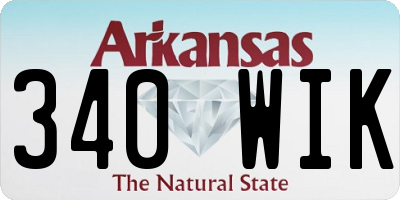AR license plate 340WIK