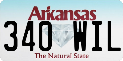AR license plate 340WIL