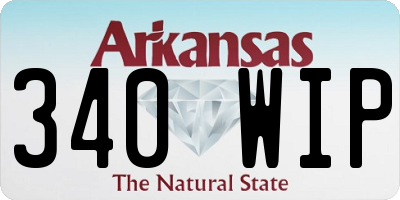 AR license plate 340WIP