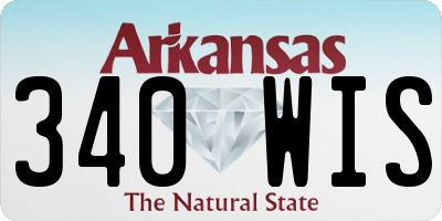 AR license plate 340WIS