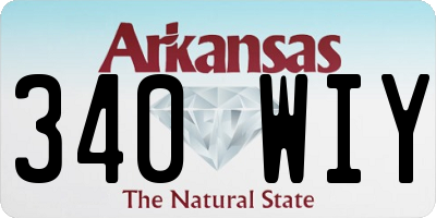 AR license plate 340WIY