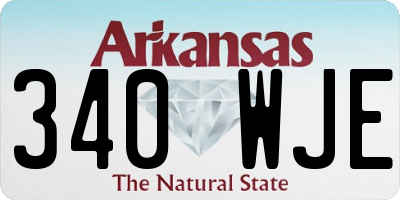 AR license plate 340WJE