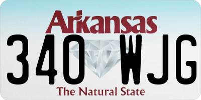 AR license plate 340WJG