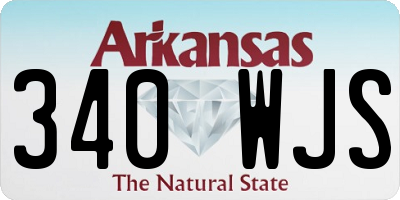 AR license plate 340WJS
