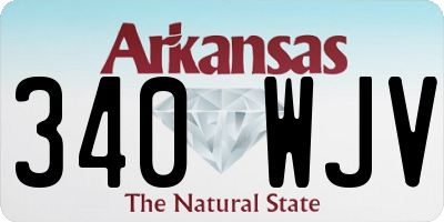 AR license plate 340WJV