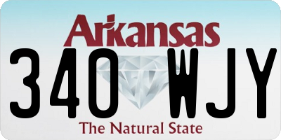 AR license plate 340WJY