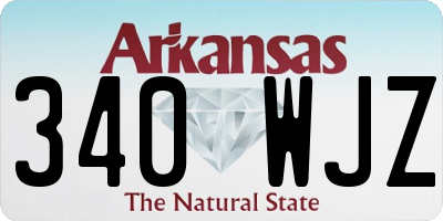 AR license plate 340WJZ