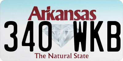 AR license plate 340WKB