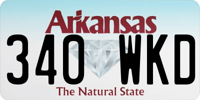 AR license plate 340WKD