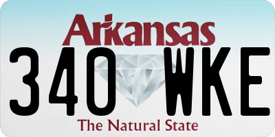 AR license plate 340WKE