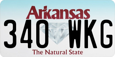AR license plate 340WKG