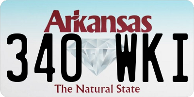 AR license plate 340WKI