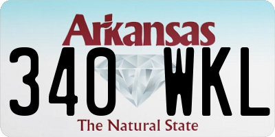 AR license plate 340WKL