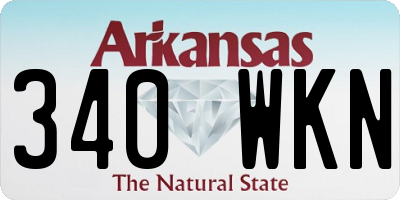 AR license plate 340WKN