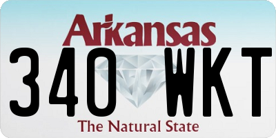 AR license plate 340WKT
