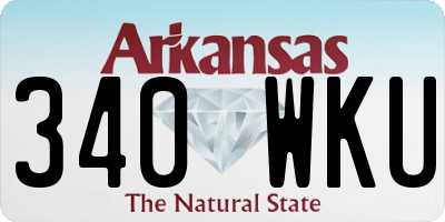 AR license plate 340WKU