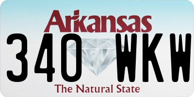 AR license plate 340WKW