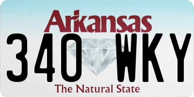 AR license plate 340WKY