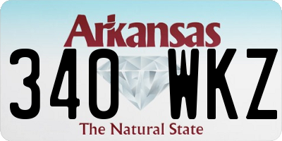 AR license plate 340WKZ