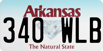 AR license plate 340WLB
