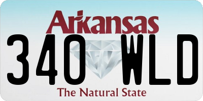 AR license plate 340WLD