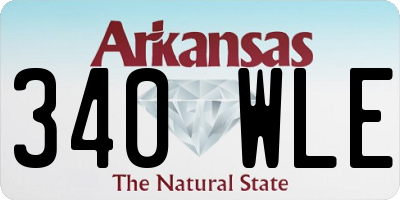 AR license plate 340WLE
